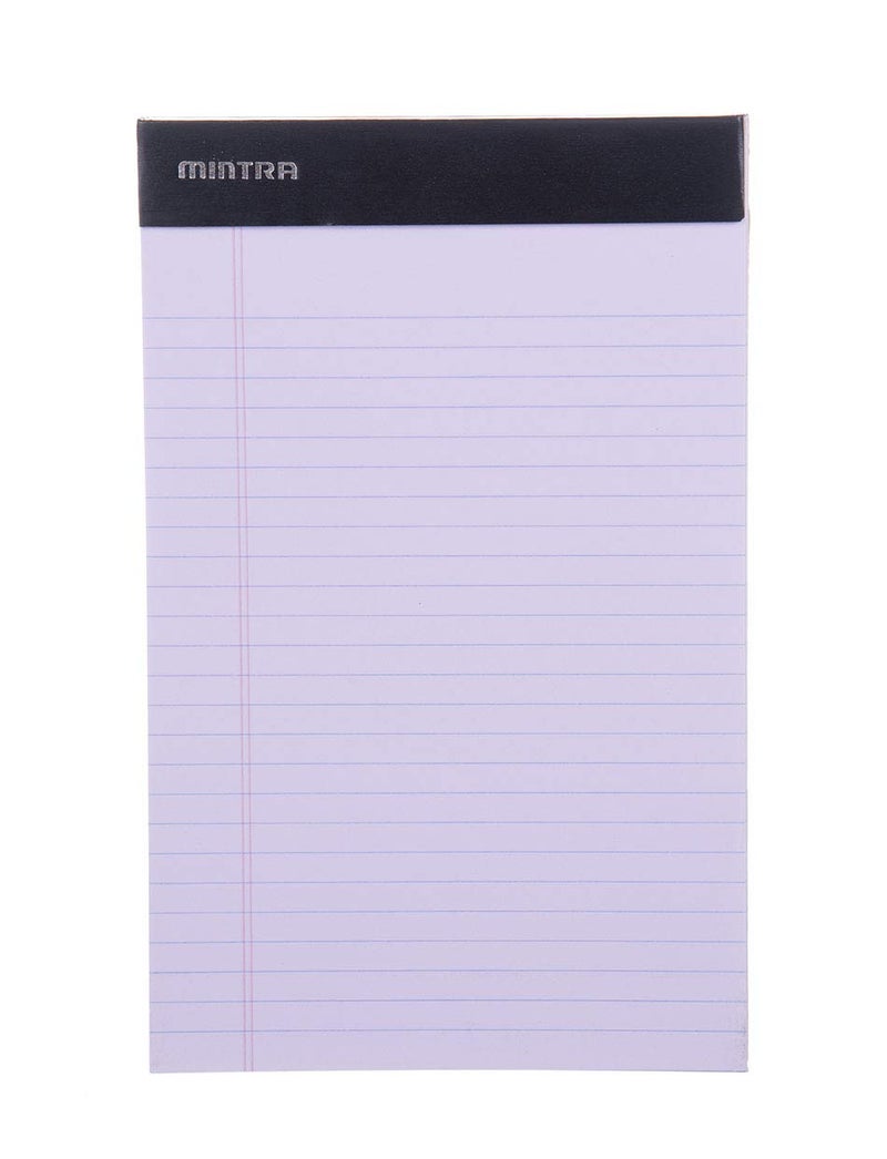 Mintra Office Legal Pads - ((BASIC PASTEL 6pk, 5in X 8in, NARROW RULED)) - 50 Sheets per Notepad, Micro perforated Writing Pad, Notebook Paper for School, College, Office, Professional - Image 4